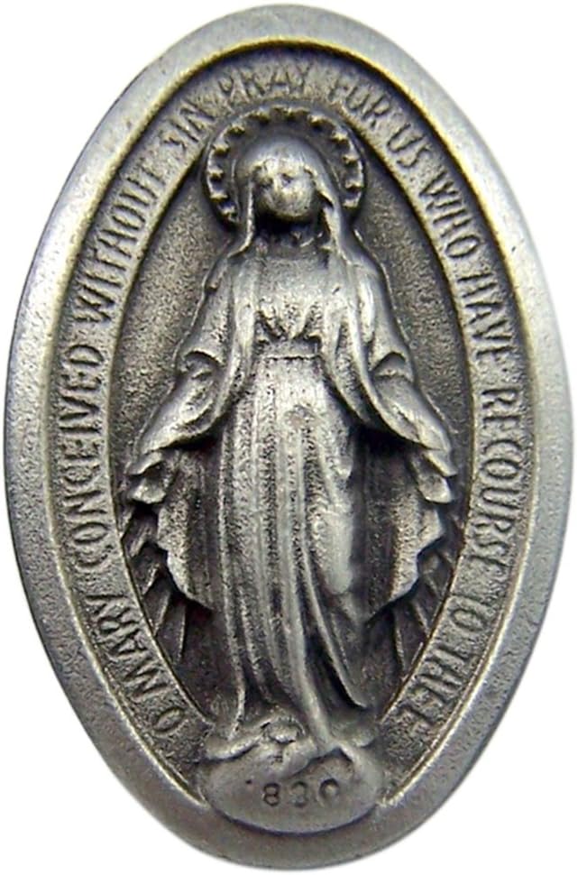 Religious Lapel PinsFine Pewter Catholic Patron Saint Lapel Pin Pendant, 1 Inch
