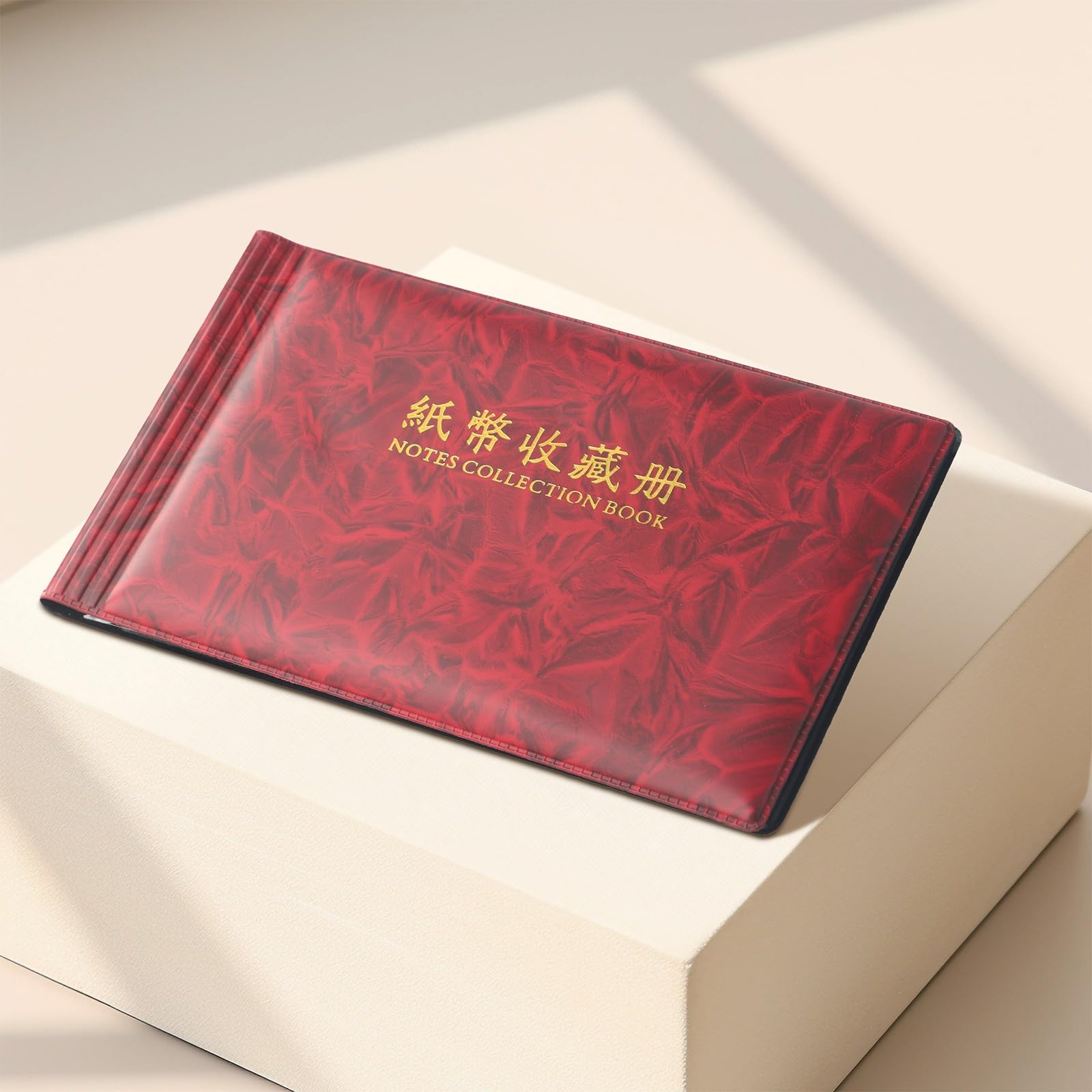 Album per collezione banconote con 20 pagine in PVC, tascabile, portatile, in similpelle, per esporre banconote e banconote