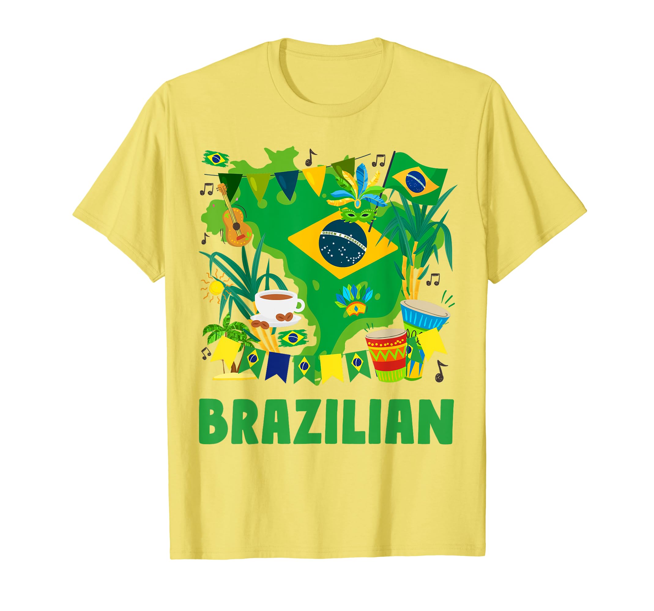 Amazon | ブラジル国旗の服のアイデア ブラジル&ブラジルの国旗 T