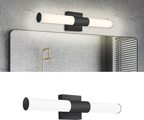 YHTlaeh Lámparas LED para tocador de baño, cromo pulido, luz blanca, 4500 K, moderno espejo de tocador de baño, accesorios de luces delanteras