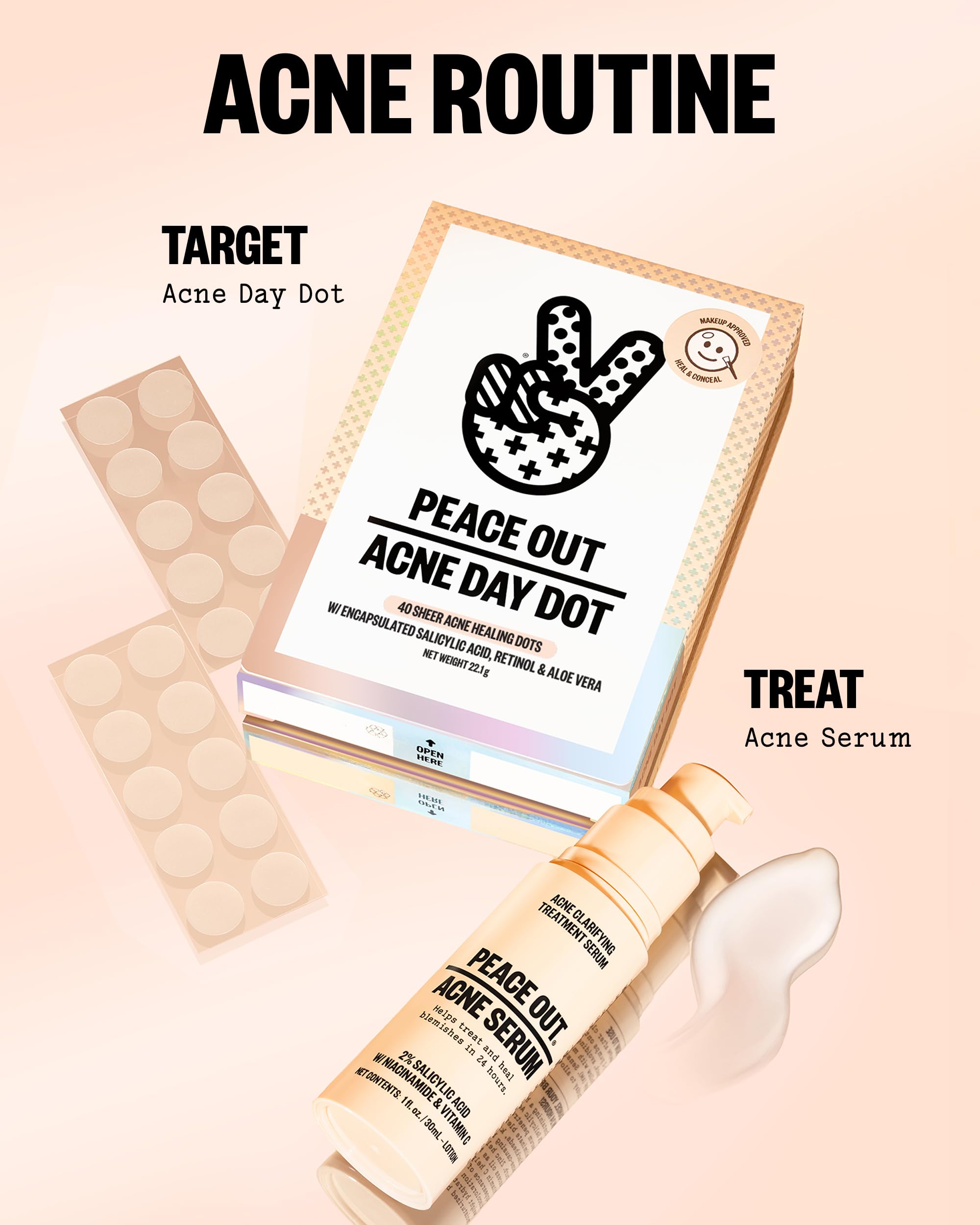 PEACE OUT Acne Pimple Patches