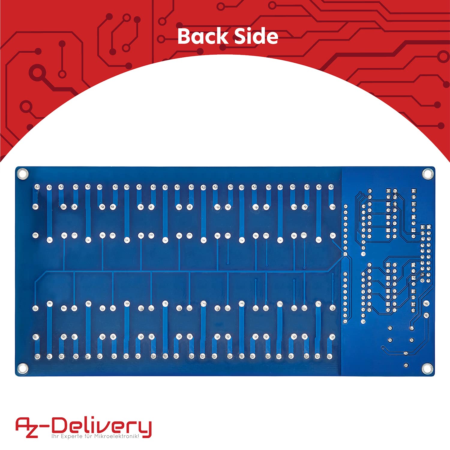 AZDelivery 16-Relay Moduł 12V z Optocoupler Low-Level Trigger kompatybilny z Arduino tym e-Book!