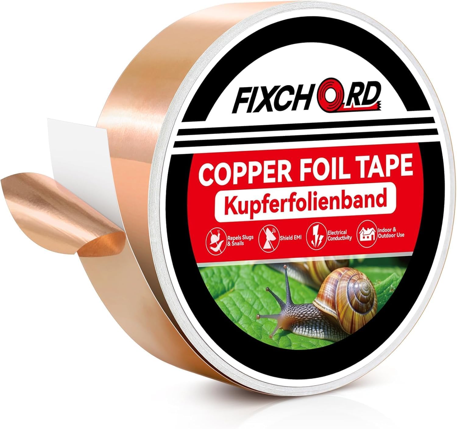 morceau de ruban anti-escargots en cuivre, 30 mm x 30 m, barrière anti
