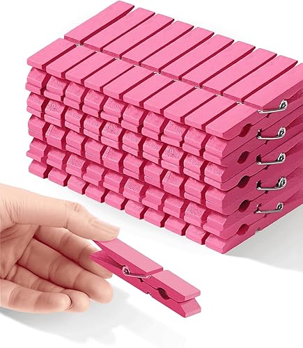 Vista 78 de Alfileres de ropa de madera para manualidades, pinzas de cierre de agarre fuerte, clips de ropa de madera de abedul, pinzas de ropa para colgar