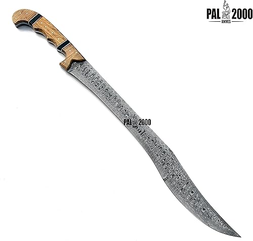 Miniatura 8 de PAL 2000 KNIVES HSK-9984 Espada hecha a mano de acero de Damasco de 26,5 pulgadas