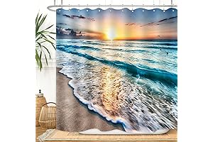 Lanikai Sunrise Shower Curtain: Capture the Serenity of the Pacific Offshore