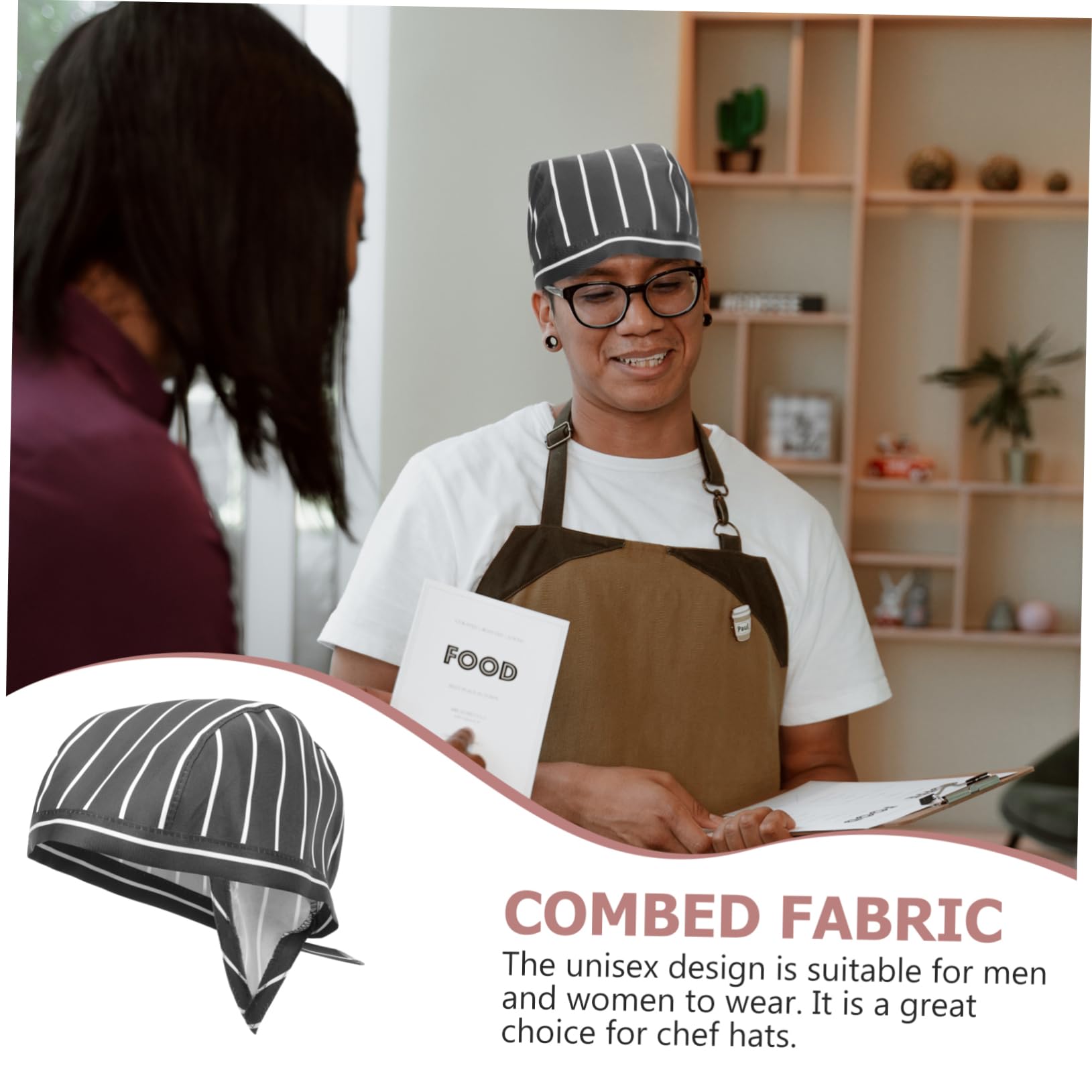 SHERCHPRY 4 sombreros de cocina ajustables de algodón Miss suministros de cocina elasticidad