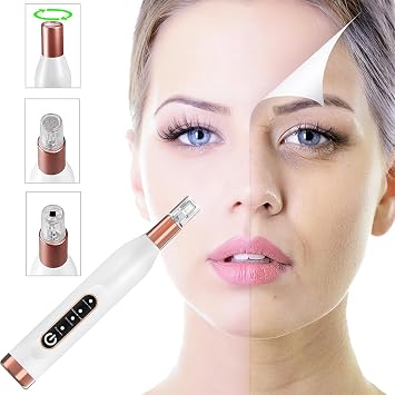 Electric Derma Auto Pen - Cordless Nano Needling Pen, Microneedling Pen | 4 Modes Professional Microneedling Kit, Includes 3 Replacement Cartridges, Adjustable At Home Microneedling Device