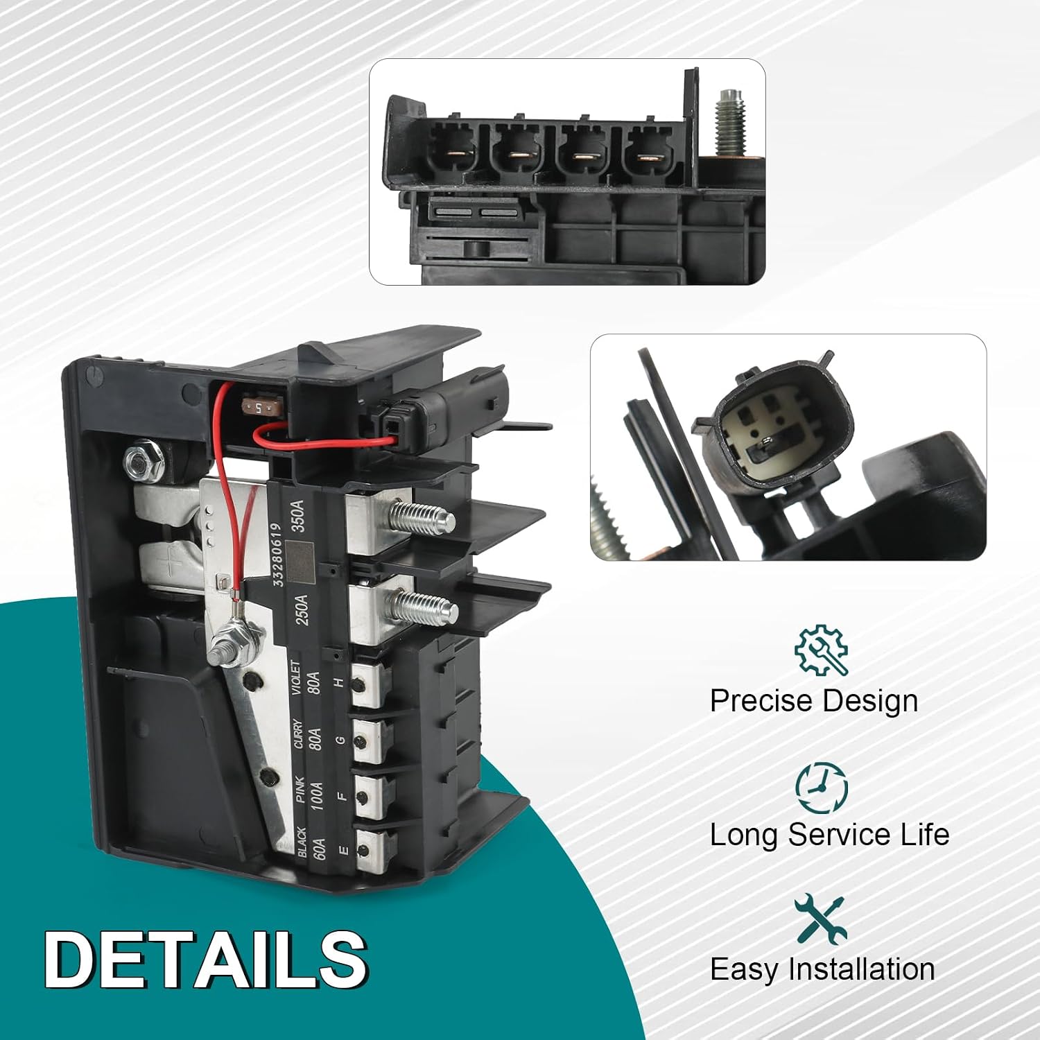 Fuse Box Battery Terminal with Cover GM #84131629 84335366 - Compatible with Chevrolet Malibu 1.5L 2.0L 2016-2023