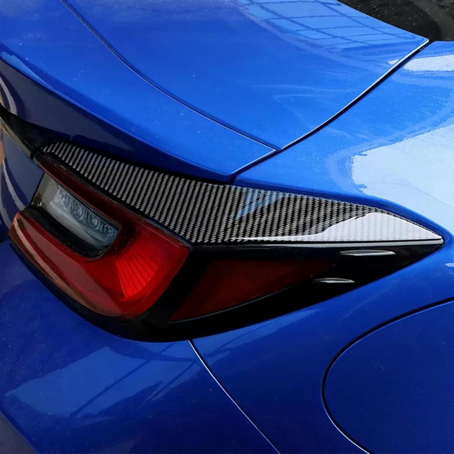 Carbon Fiber Trim Sticker Rear Tail Light Eyebrow Cover for Subaru BRZ for Toyota GR86 2022-2025