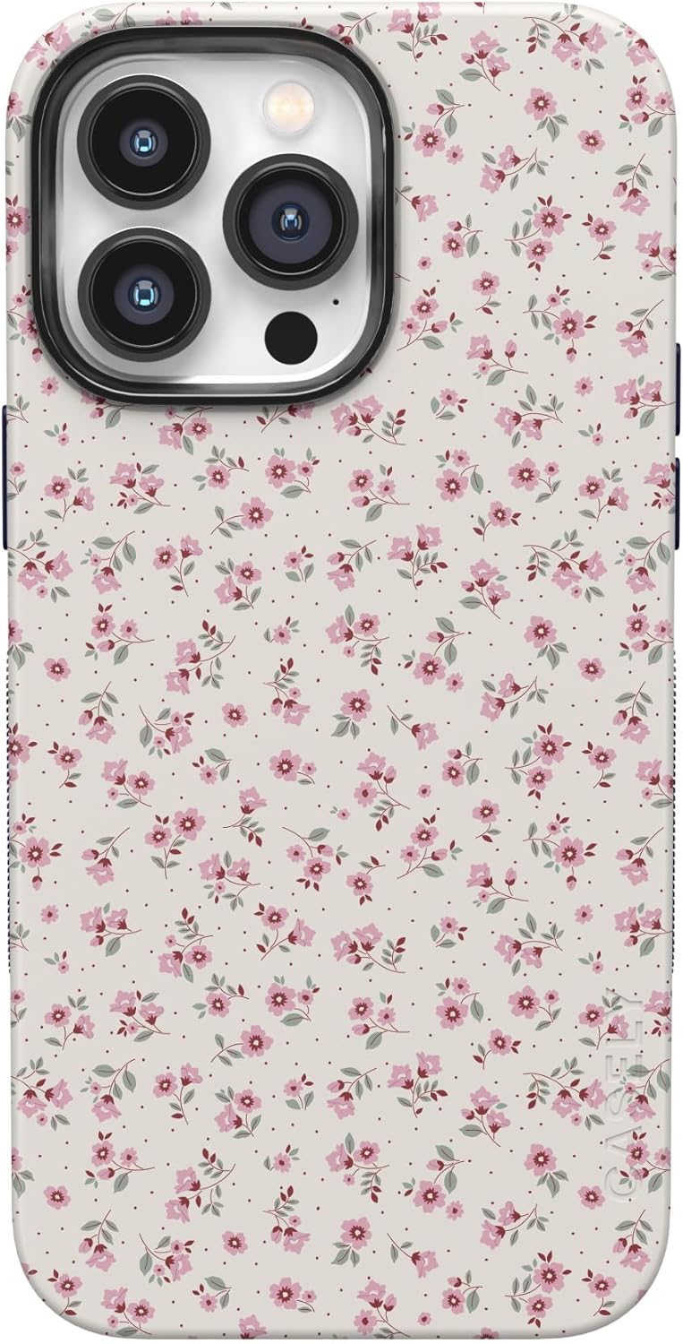 Casely iPhone 14 Pro Max Case | Cottage Charm | Cottagecore Case | Compatible with MagSafe | Bold Protective Design