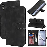 Vista 54 de Funda tipo cartera para iPhone XR con tarjetero para iPhone Xr para mujeres y hombres, ranuras para tarjetas de piel sintética con hebilla Oro Rosa
