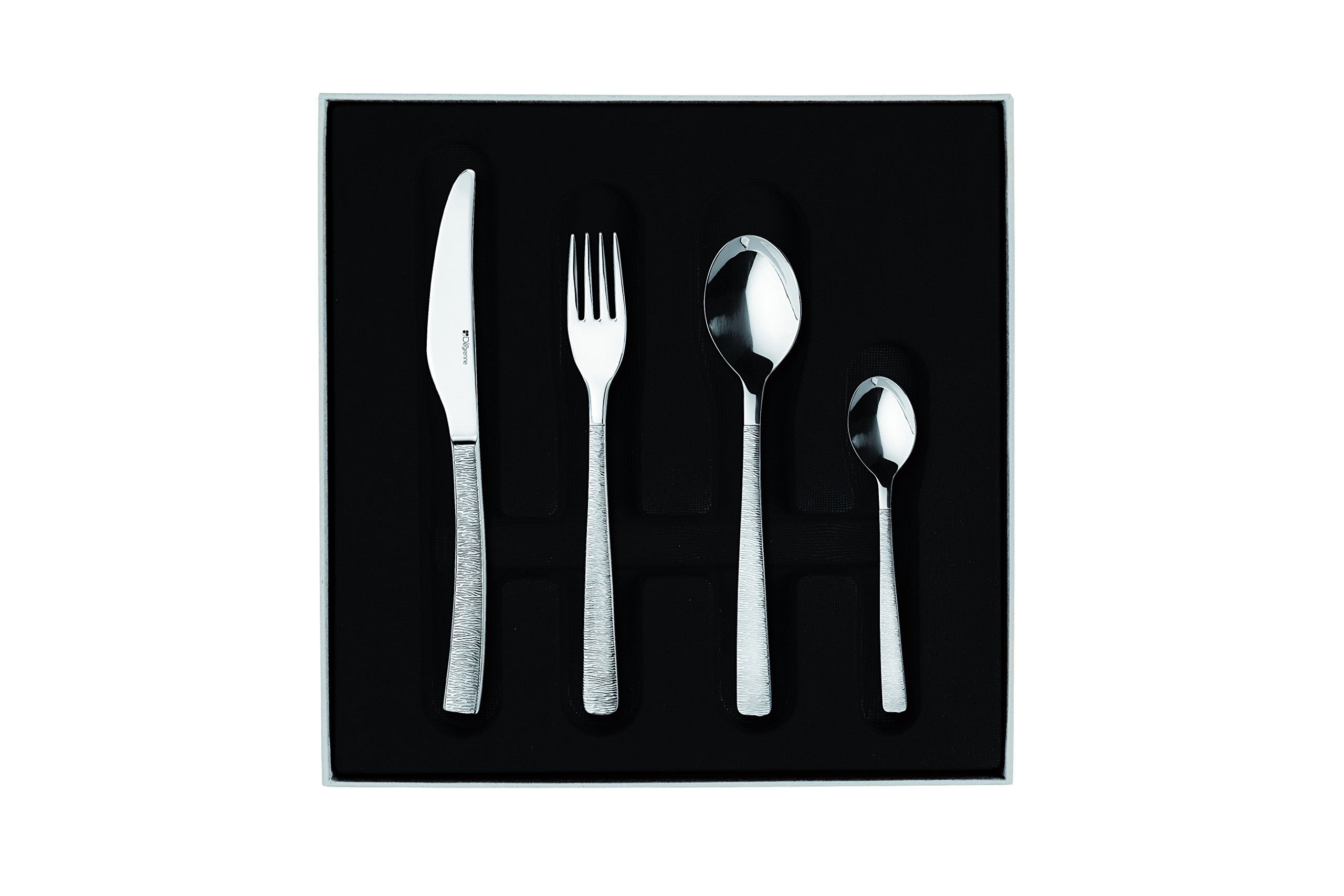 Guy Degrenne Besteckset 24-teilig - Edelstahl Design Mit Hochglanzpoliertem Finish