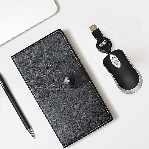 Miniatura 6 de EEEKit Ratón USB ultra compacto de 3 botones, negro, 3 x 1.57 x 0.98 pulgadas