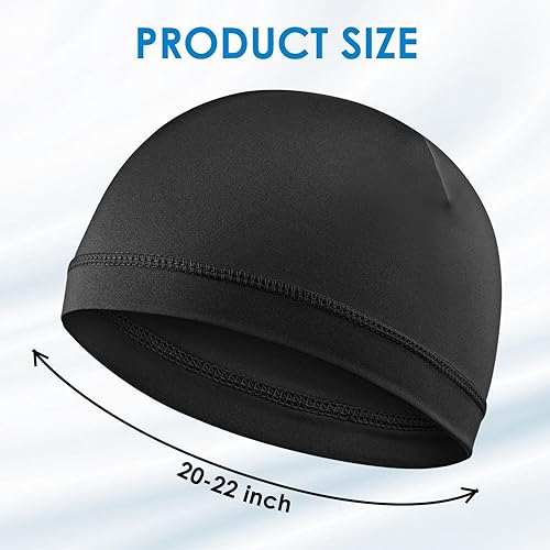 Miniatura 2 de 4 gorras onduladas para hombre, sedosas, con banda elástica, para 360, 540, 720 ondas, suaves, transpirables, de satén, durag, unisex, para adultos