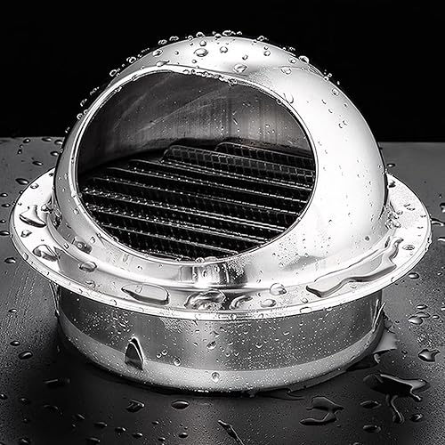 Miniatura 8 de Cubierta de chimenea de acero inoxidable 304, cubiertas redondas de ventilación de aire, cubierta de rejilla de rejilla, capó extractor, tubo de