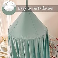 Vista 5 de dix-rainbow Toldo decorativo de princesa para cama de niños, toldo de cama suave y duradero para habitación de niñas, tienda de campaña, ropa