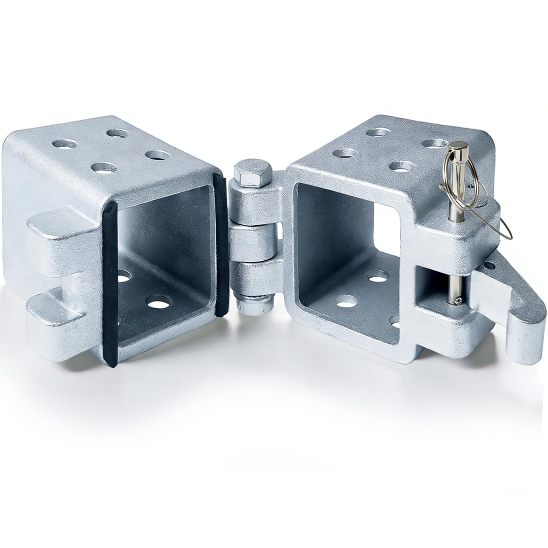 Photo 1 of Folding Trailer Tongue Kit, 3 x 3 Inch Bolt-On Heavy Duty Tongue Hinge, 5,000 LBS Load Capacity, Trailer Tongue Hinge for RV, Utility, Boat & Cargo Trailers, Save Storage Space