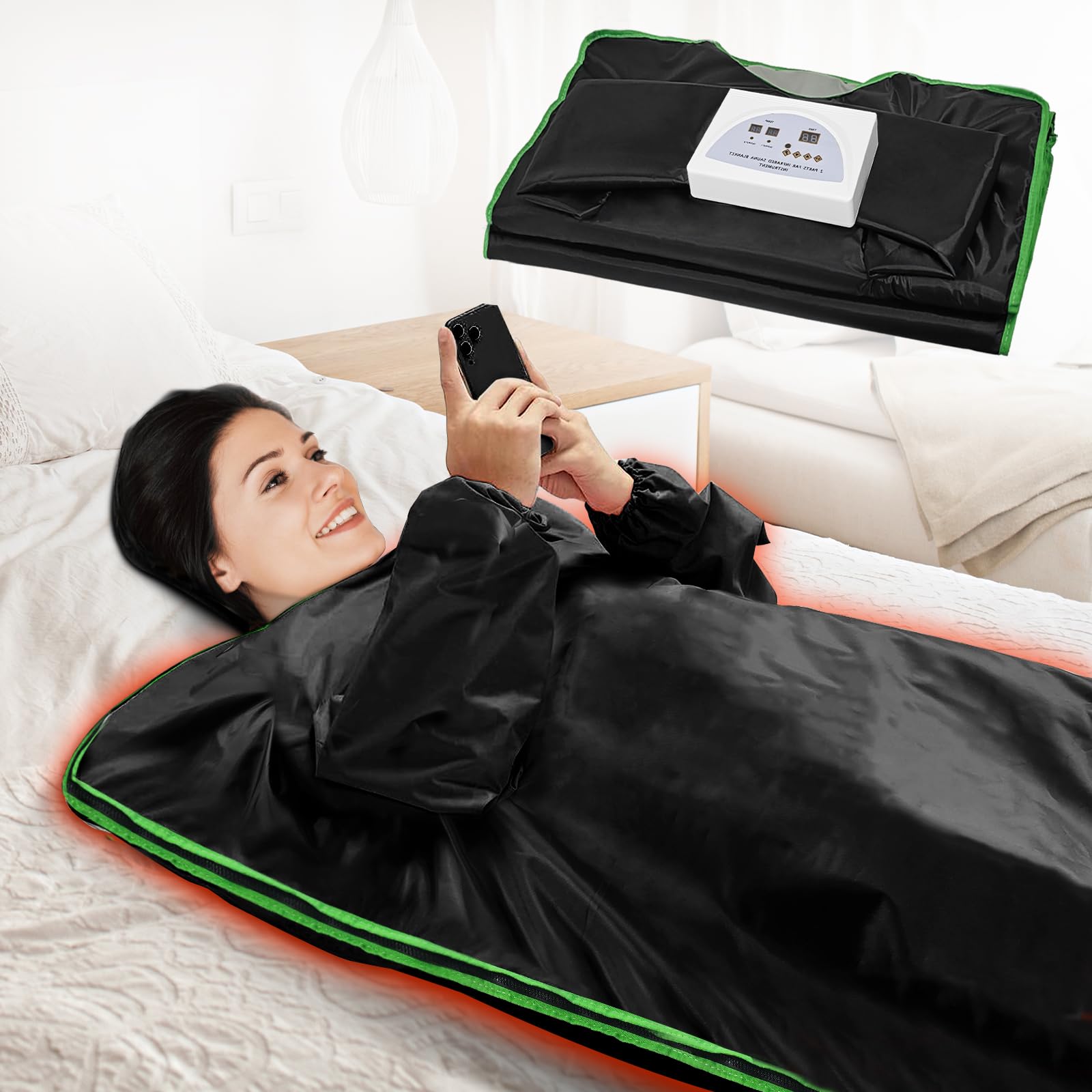 Poolergetic Infrared Sauna Blanket Portable Home Sauna Blanket
