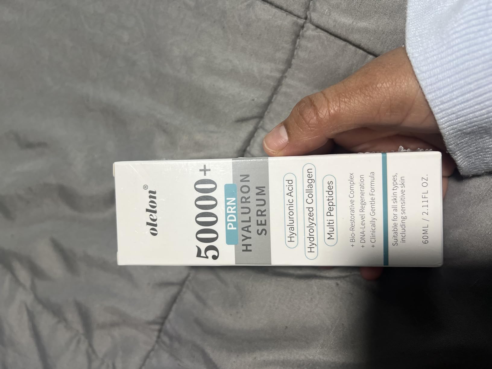 OLELON Salmon DNA PDRN Anti-Aging Serum – 50,000ppm PDRN & Hyaluronic Acid for Hydration & Radiance, Collagen & Peptides for Firm, Smooth the Skin | Korean Skincare 60ml / 2.11 fl.oz