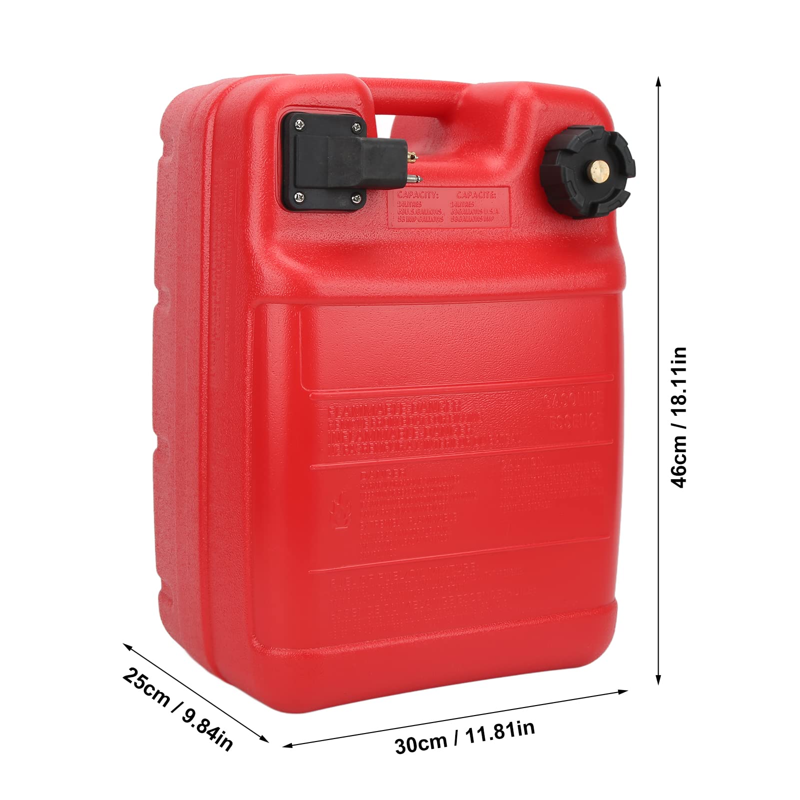 Depósito de Gasolina para Barco, Depósito de Gasolina de Plástico 24L para Viajar para Navegar