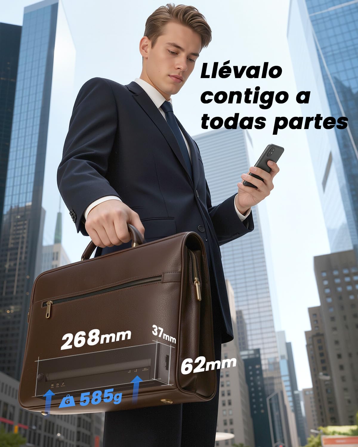 TATTMUSE Impresora Térmica Portátil A4 – Compatible con Tamaños A4/A5/B5, Conexión Bluetooth, Ideal para Estudio y Oficina, Impresión Monocromática, Viajar