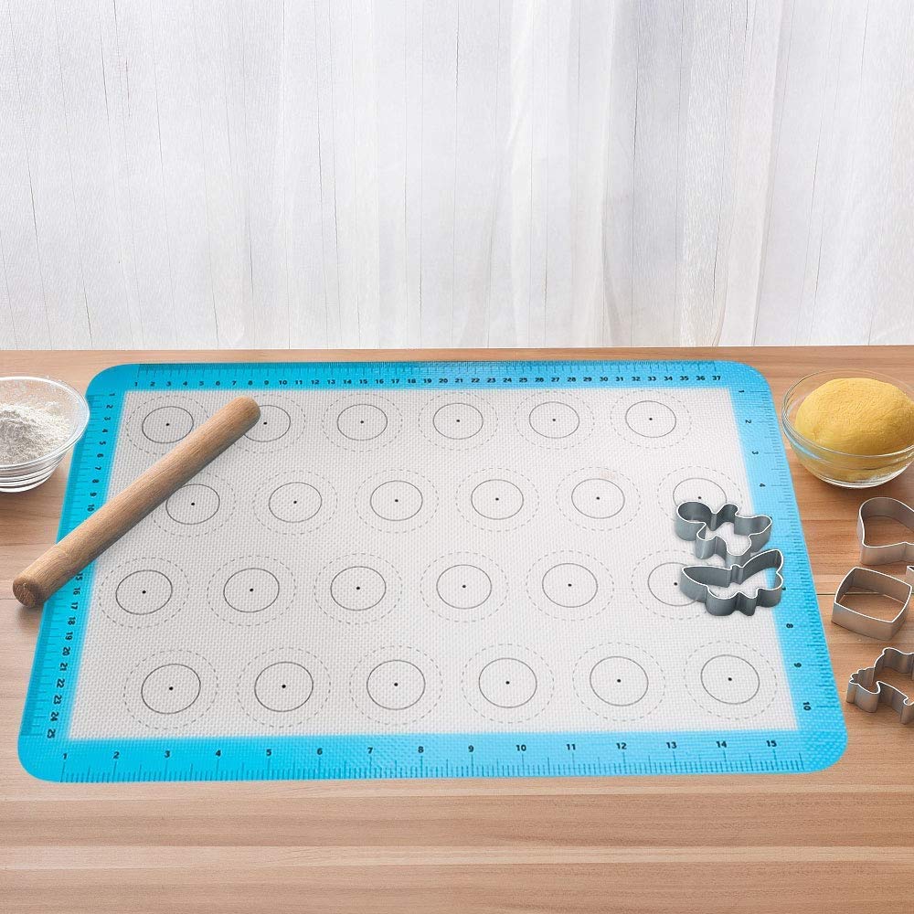 Tapis De Cuisson En Silicone Réutilisable Et Anti-Adhésif Résistant À La Chaleur, Toile De Cuisson Antiadhésif Écologique Et Sans BPA Lavable Au Lave-Vaisselle Compatible Four/Micro-Ondes