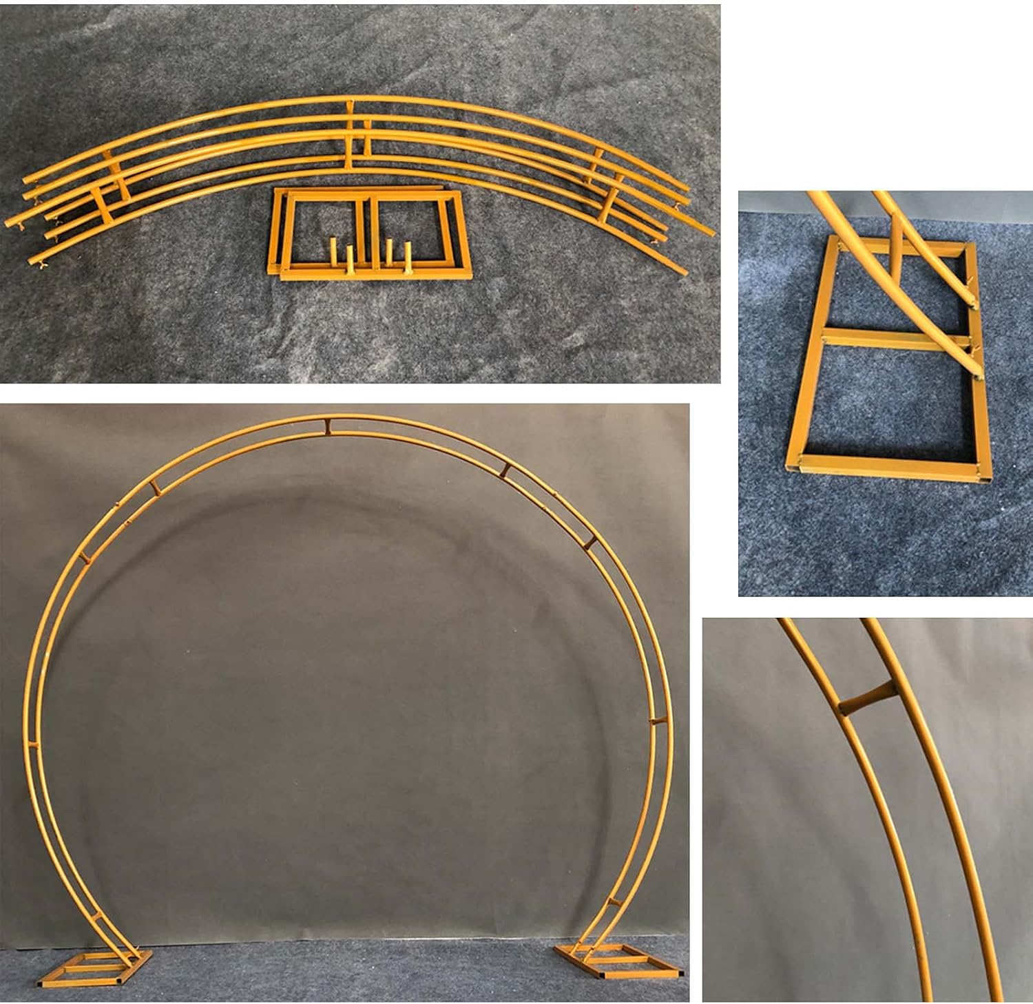 Large Garden Arch Rose Arch Easy to Assemble Gardening Wedding Party Decoration Rose Arch Pergola for Various Climbing Plants Flower Arch Weatherproof DIY Pergola Arbor Rose Climbing Plant Support We