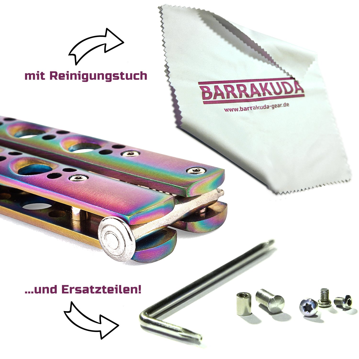 Buy BARRAKUDA® Legal training butterfly knife I practice butterfly