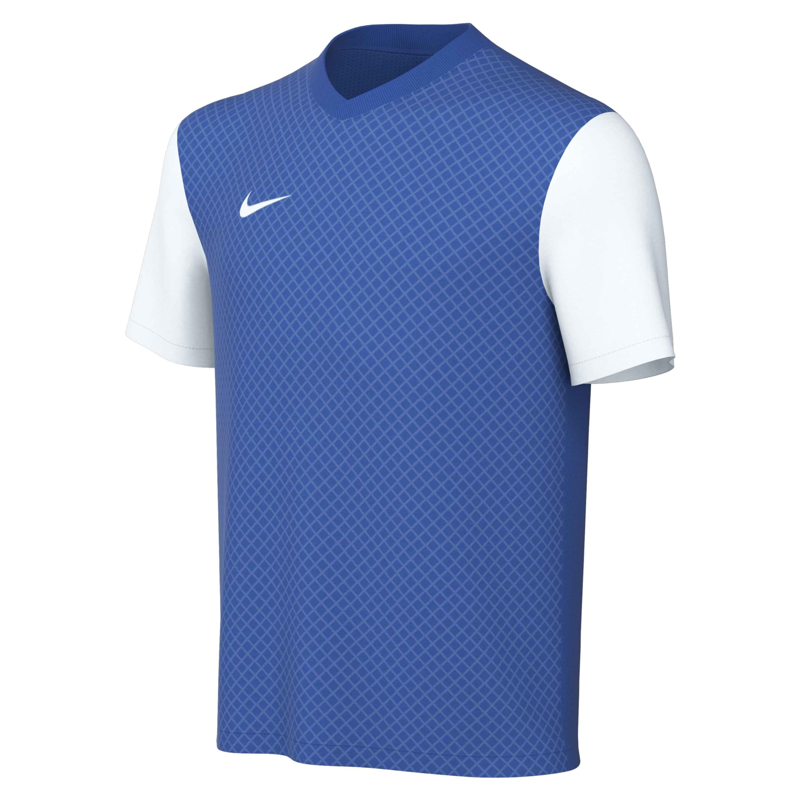 NIKE DH8389-463 Y NK DF Tiempo PREM II JSY SS T-Shirt Unisex Royal Blue/White/White Size XL