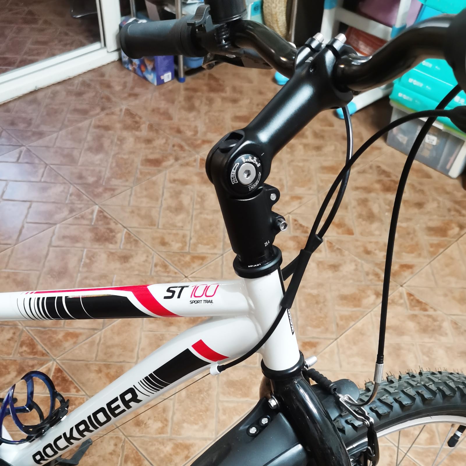 Azarxis Trzpień roweru regulowany w zakresie 0-90 stopni, 25,4, 31,8 mm, trzpień kierownicy rowerowej, 60, 80, 93, 100 mm, do roweru górskiego, roweru szosowego, BMX, MTB