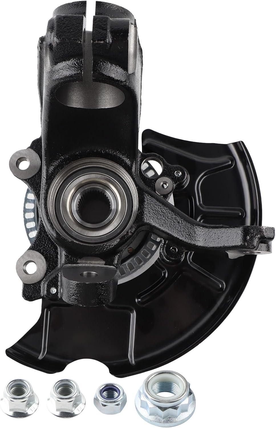 Steering Knuckle Wheel Bearing Hub Front Left Driver Side Compatible with 1999-2005 Volkswagen Jetta, 2000-2007 Golf, 1999-2010 Beetle, 2010 Beetle Cabrio, 288 mm Rotor Only