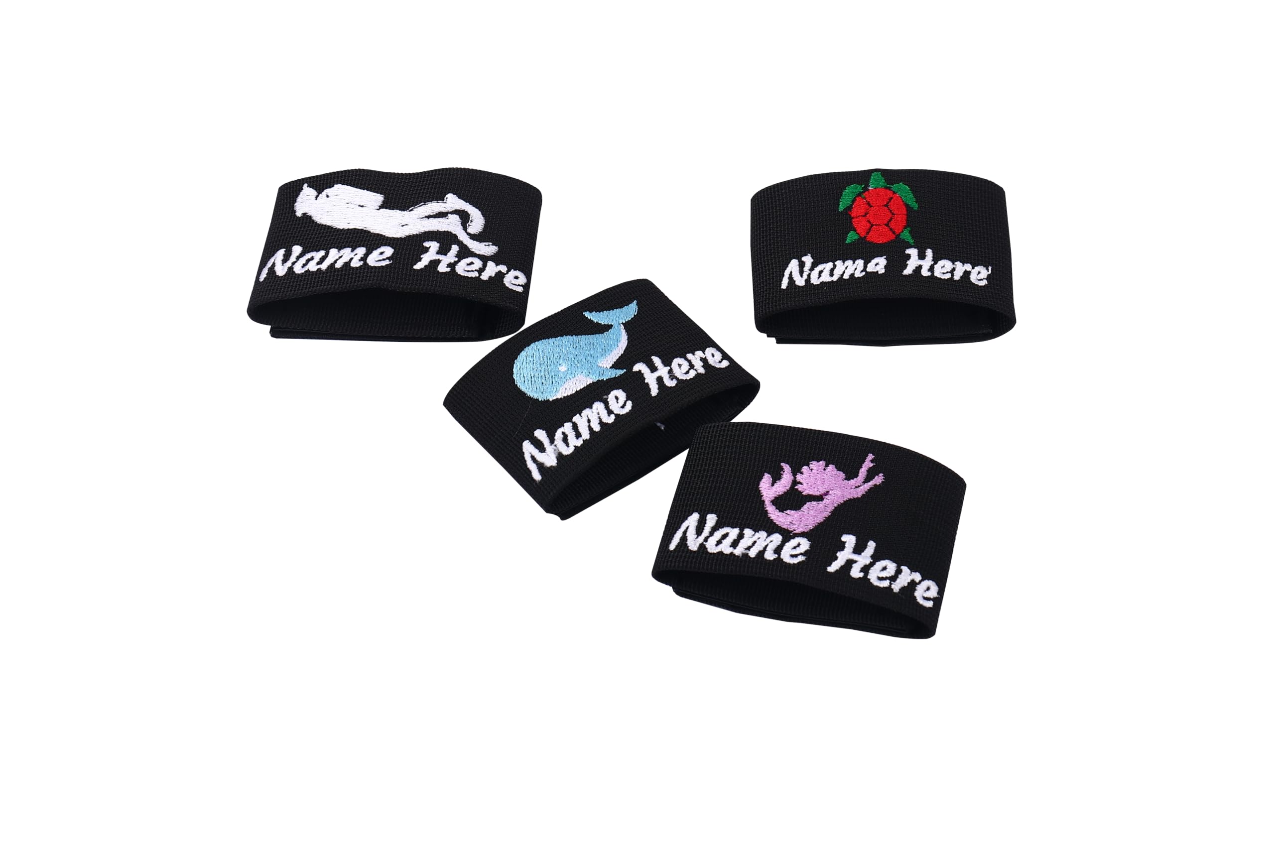 Dinikally Personalised Scuba Dive BCD Tag with Embroidered Name