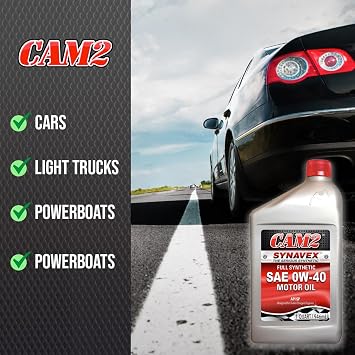 CAM2 SYNAVEX 0W-40 SP FULL SYNTHETIC ENGINE OIL - 6/1 Quart