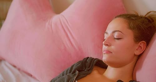 Miniatura 6 de Almohada de respaldo con corona grande, almohada de apoyo para reposo de cama, almohada de cabecera con funda extraíble para leer relajarse usando