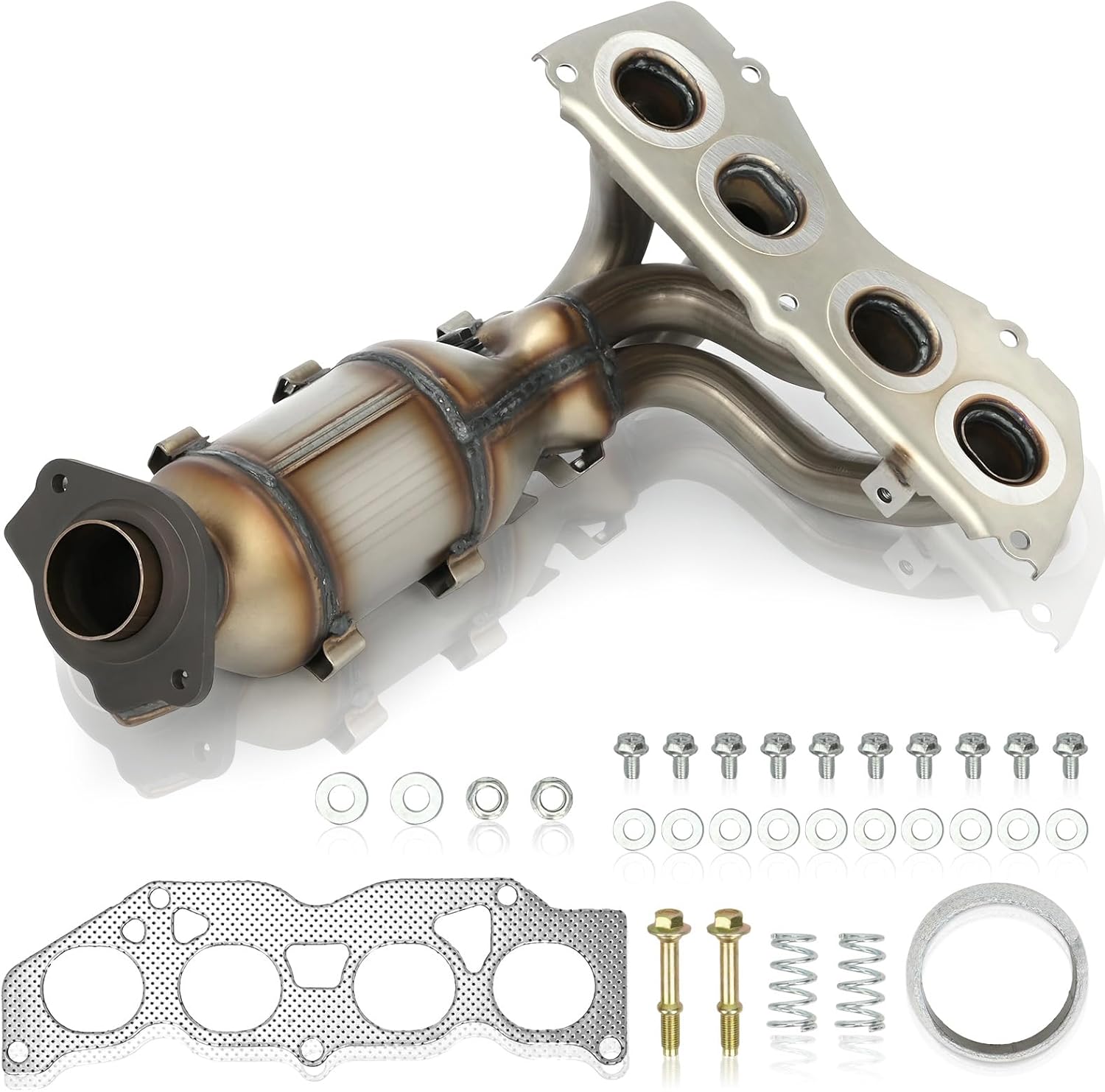 Catalytic Converter, QKVBKAU for Toyota Camry/Venza | EPA Compliant Replacement | OBD II & High Flow Design | catalytic convertor Replaces OEM# 16692, 641489, 41100