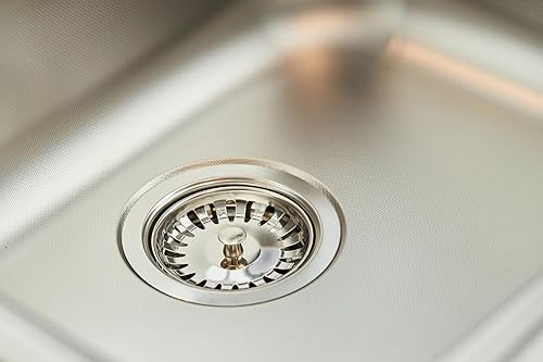 Miniatura 4 de Westbrass D2082S-05 Brida de eliminación extra profunda y colador, níquel pulido, paquete de 1