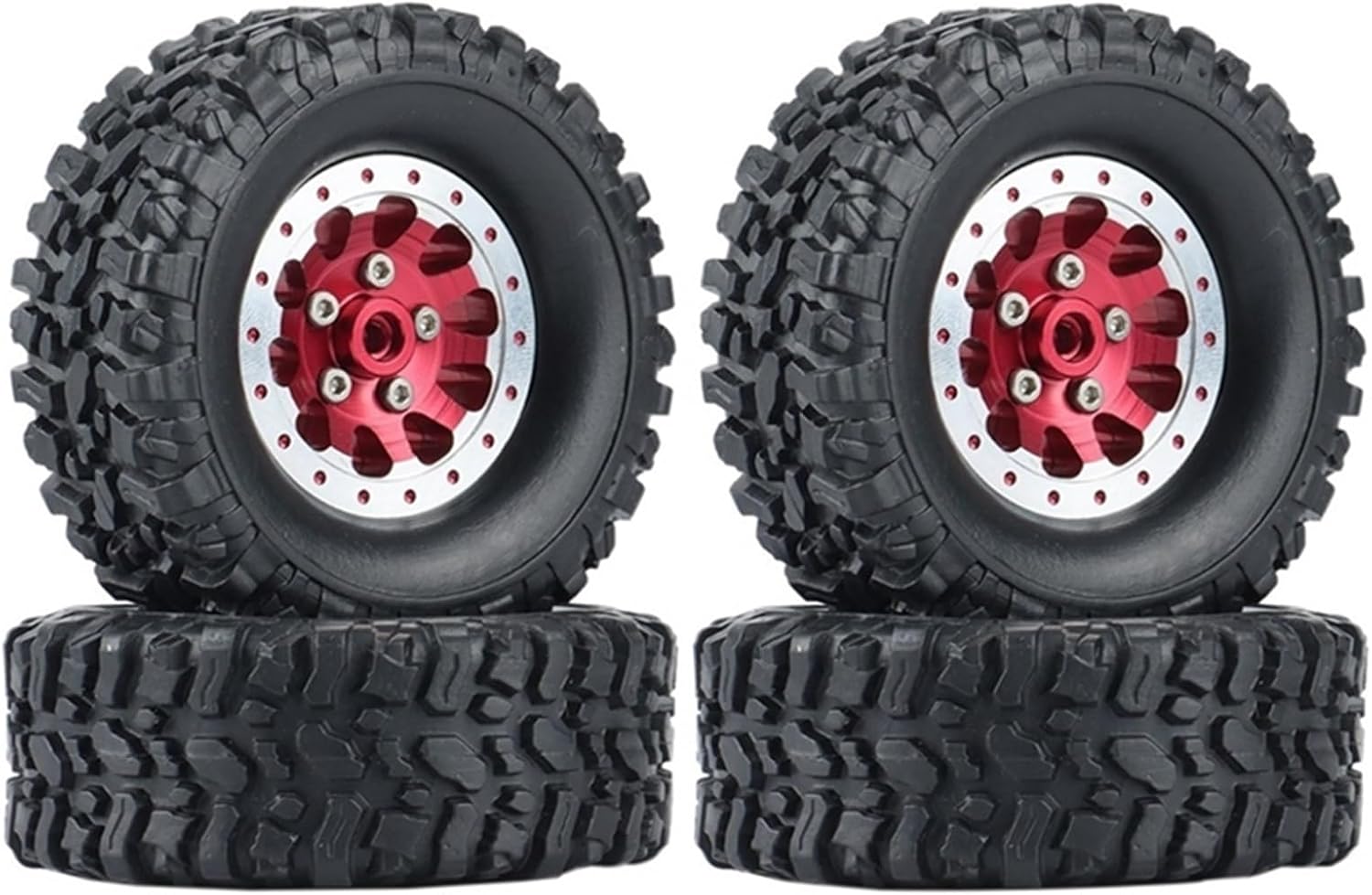 Lot De 4 Pneus Pour Voiture RC MN90 MN91 MN99 – Mise à Niveau Modifiée
