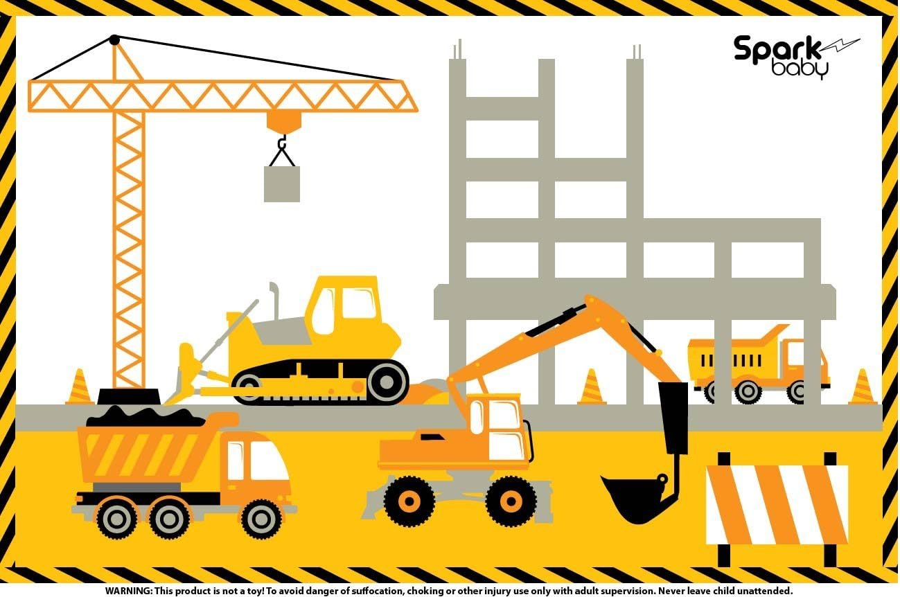 Amazon.co.jp Construction Disposable Placemats for Kids, Babies