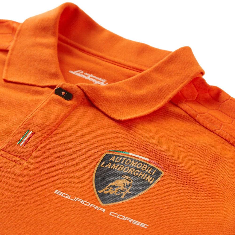 Lamborghini Squadra Corse Polo de voyage pour homme Orange