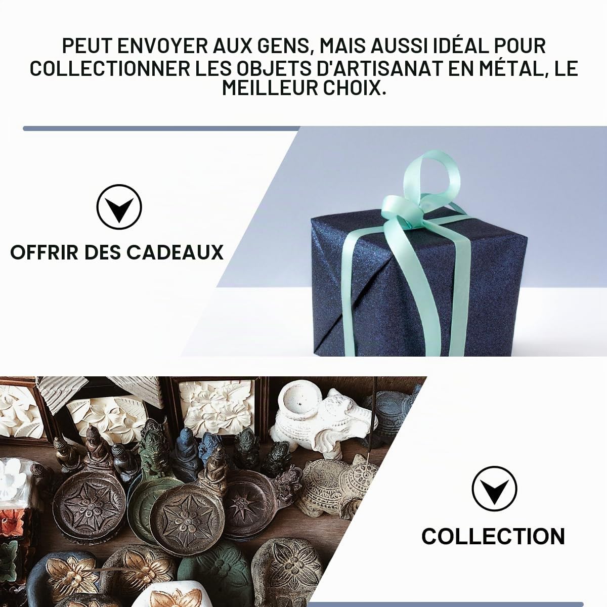 Cabilock Figurine de Coq Décorative 1 Pièce en Fer, Style Rétro Délicat