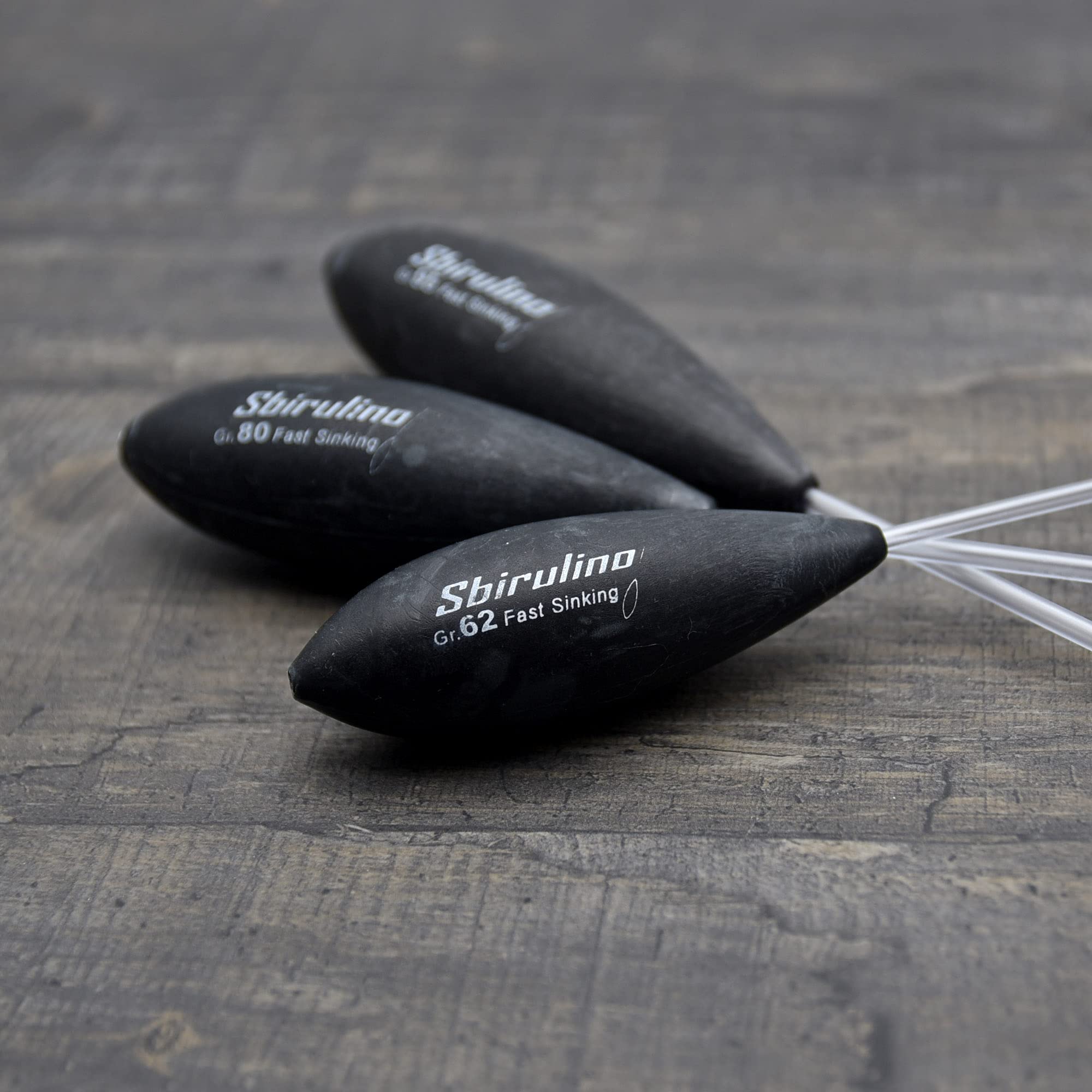 Sbirulino® Kit Bombarde super affondanti da Pesca (Set bombarde 62-80-95 gr)