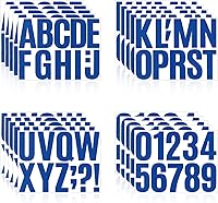 Vista 68 de 500 piezas de 10 hojas de calcomanías de letras, calcomanías de números de buzón de vinilo autoadhesivas impermeables, calcomanías de números