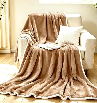 Heated Blanket 72"x84" Full Size, Brown