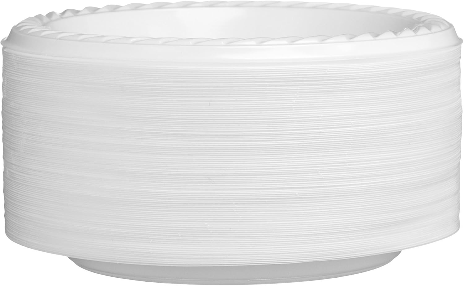 [400 Count] Plasti Plus Disposable Plastic White 6 Inch Dessert Plates, Great For Weddings, Home, Office, School, Party, Picnics, Restaurant, Take-out Fast Food, Outdoor Events, Or Every Day Use,