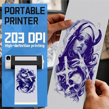 KVM Wireless Bluetooth Mini Thermal Tattoo Stencil Printer