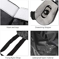 Vista 4 de GOTOTOP Faldas de spray de kayak ajustable Nylon Kayak Spray falda cubierta de accesorios de deportes acuáticos (gris)