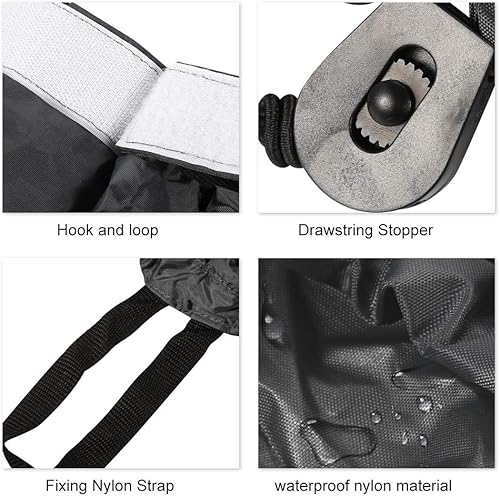 Miniatura 4 de GOTOTOP Faldas de spray de kayak ajustable Nylon Kayak Spray falda cubierta de accesorios de deportes acuáticos (gris)