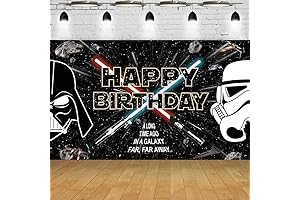 5x3ft Star Galaxy Party Backdrop Darth Vader Birthday Decorations