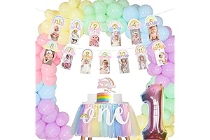 Adorable Rainbow-Themed Birthday Decorations for Your Little Princess' 1st